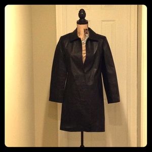 Black trench coat by Theory